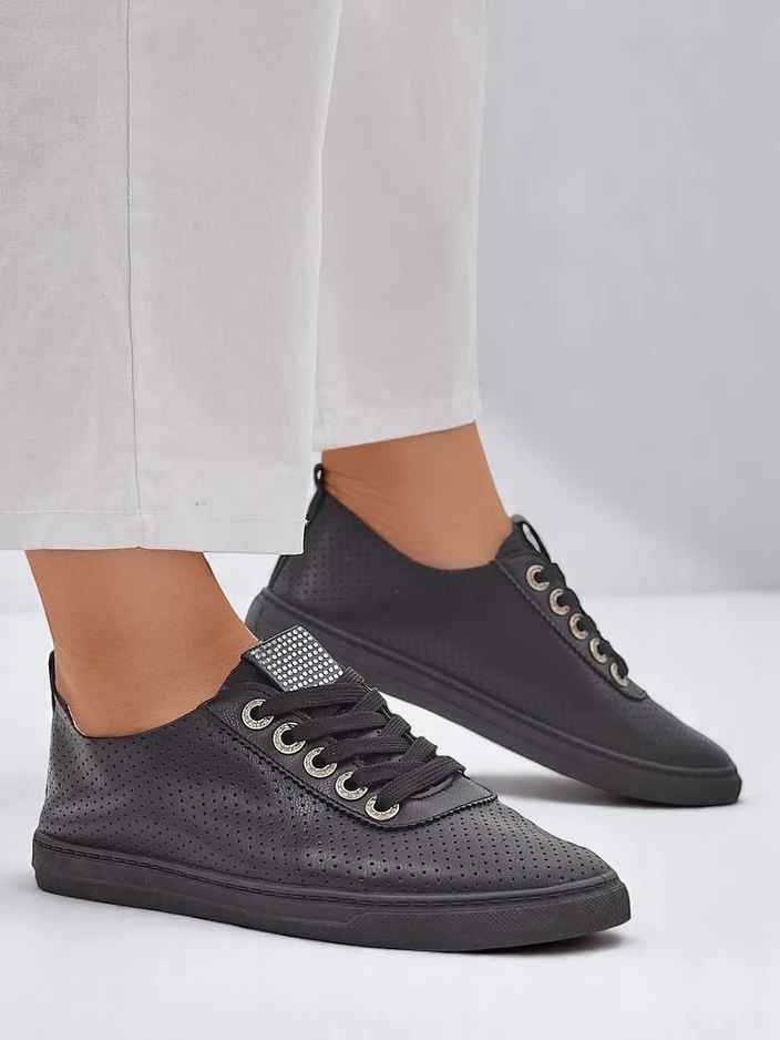 Royalfashion дамски маратонки с камъчета Cytorrie