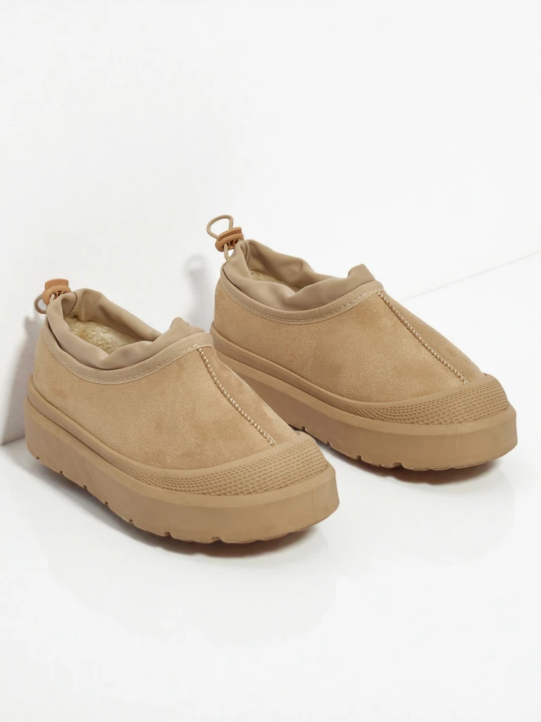 Къси дамски боти а ла сноубутс Velisee