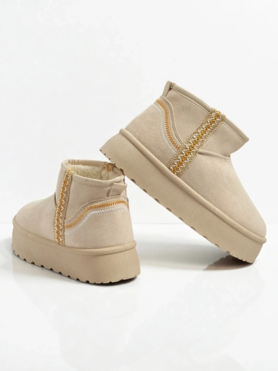 Къси дамски боти а'ла снегоходки Pravel