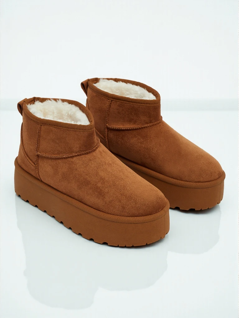 Къси дамски боти а ла сноубутс Vespera