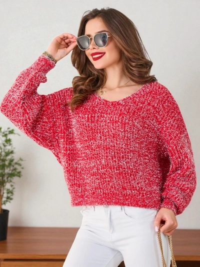 Жена пуловер Royalfashion с блестяща нишка