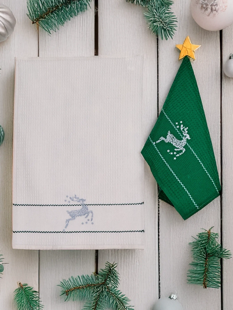 Royalfashion Коледен комплект кърпи Happy New Year