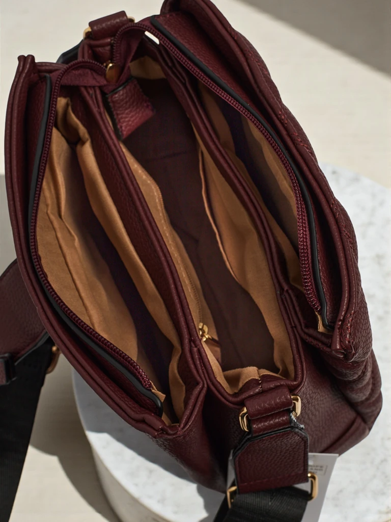 Малка капитонирана чанта от мека еко кожа Cinder Loom