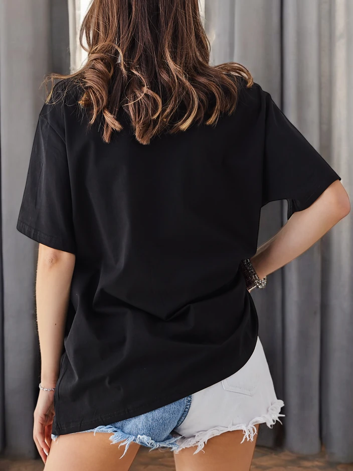 Royalfashion Дамска памучна тениска с принт