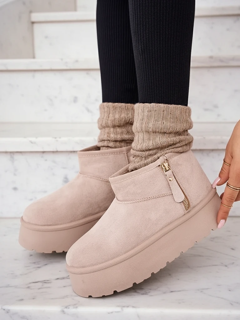 Royalfashion Дамски ботуши за сняг на платформа a'la Delgadi