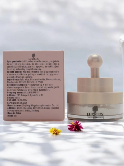 Luxelux Loose Powder с гъба за лице 01 13.5 г