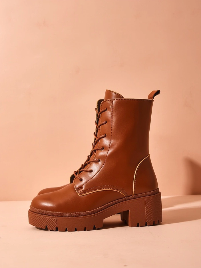 Royalfashion Дамски ботуши Bumalo с връзки