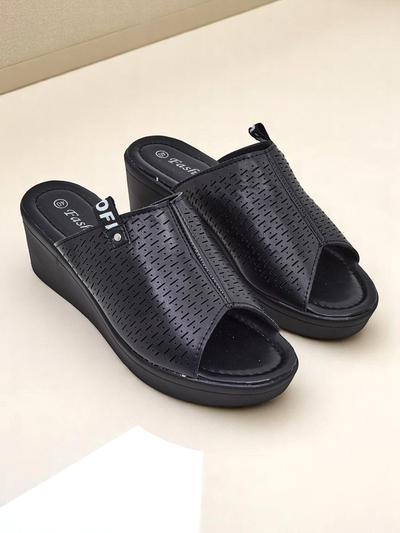 Royalfashion Дамски чехли на платформа Luna Wedge