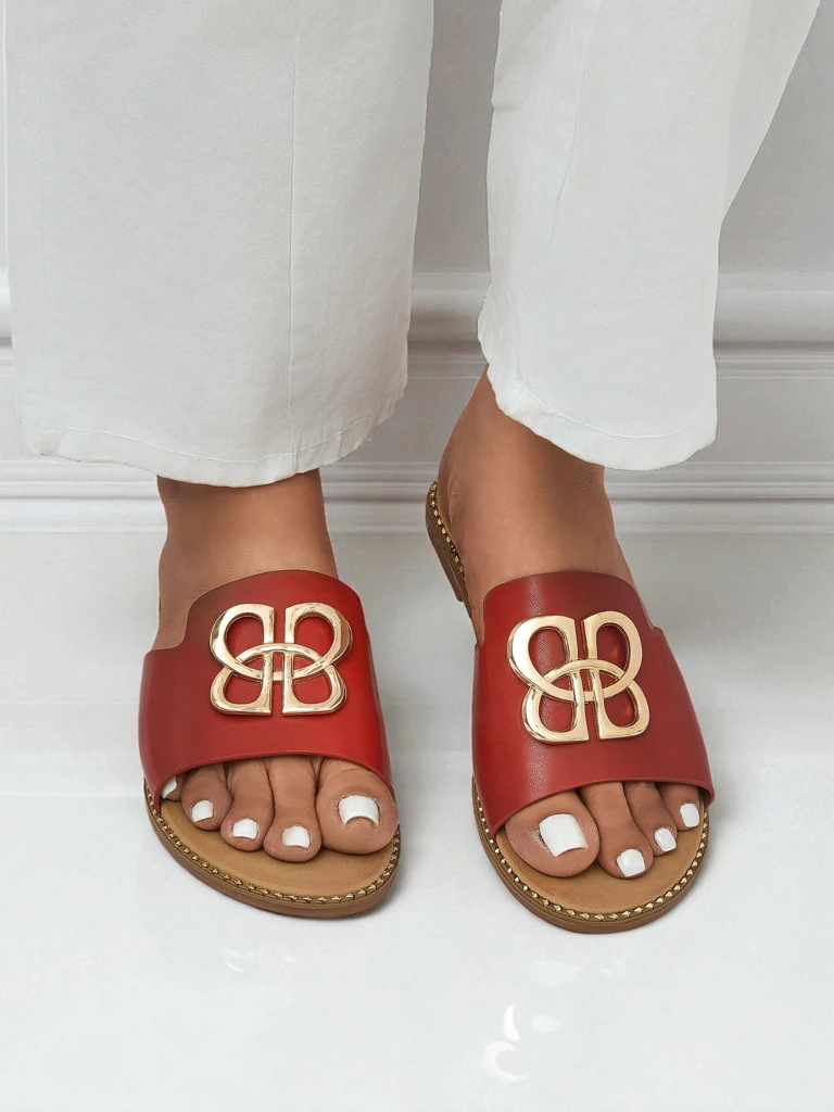 Royalfashion Дамски чехли с равна подметка Heraklia