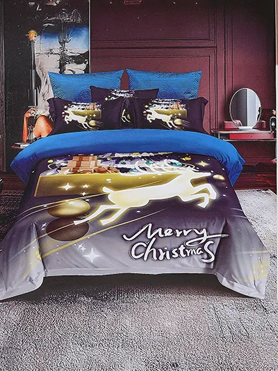 Royalfashion Коледно спално бельо комплект 160x200 3-ЧАСТИ