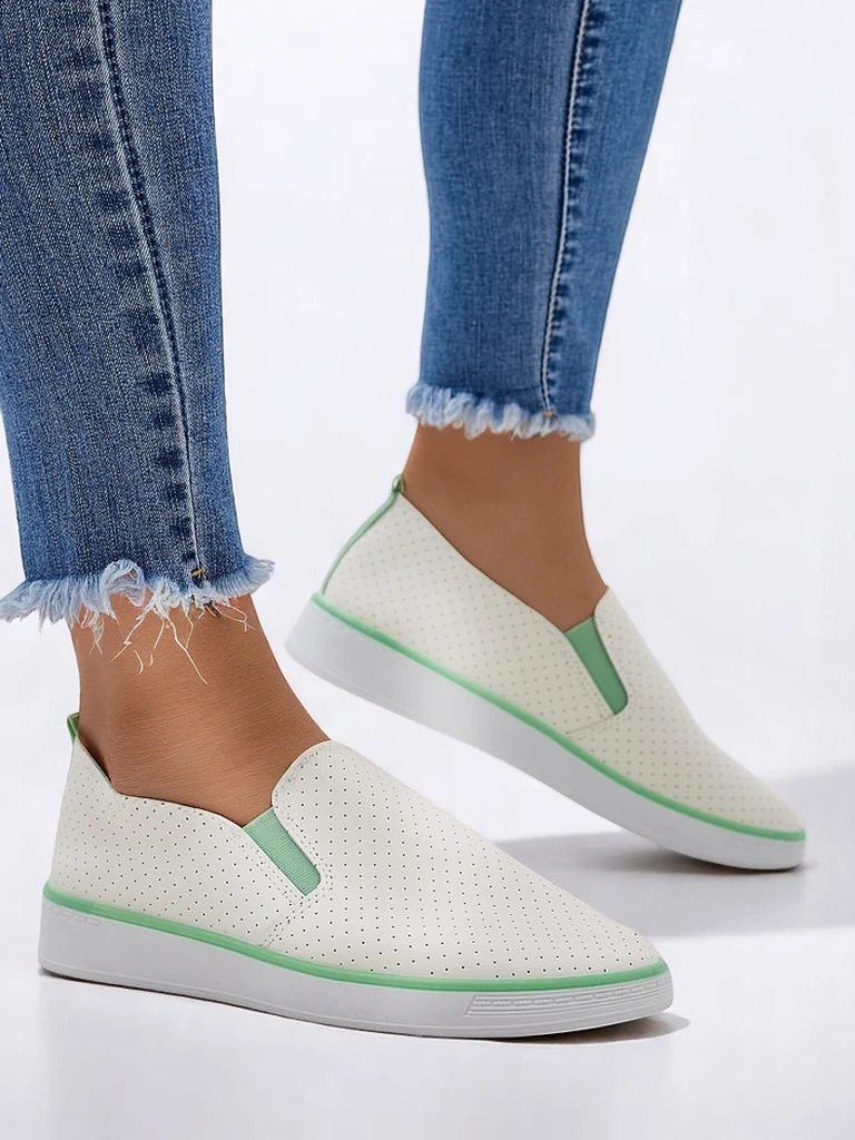 Royalfashion Женски обувки с перфорации тип слип-он Kassias