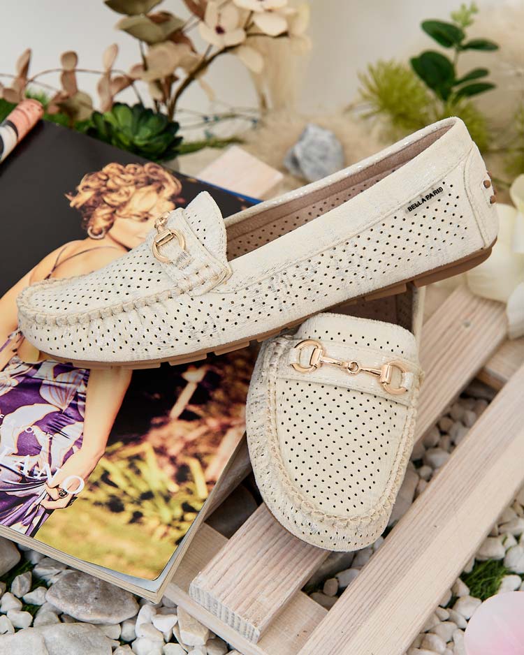 Royalfashion Дамски ажурни мокасини Mill