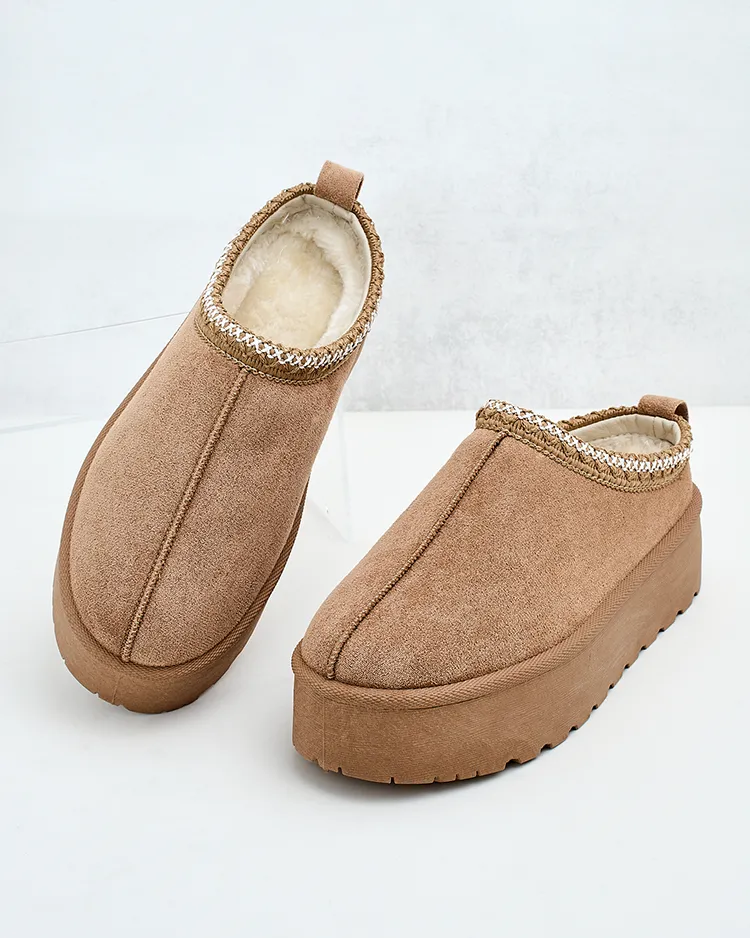 Royalfashion Дамски къси ботуши Zommy a'la snow boots