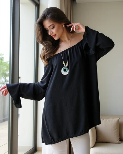 Блуза Royalfashion за жени а'ла Испанска с волани