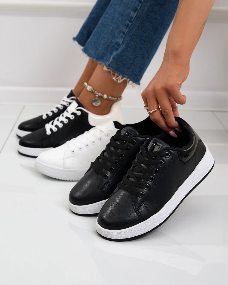 Royalfashion Черни класически спортни обувки Active Icons