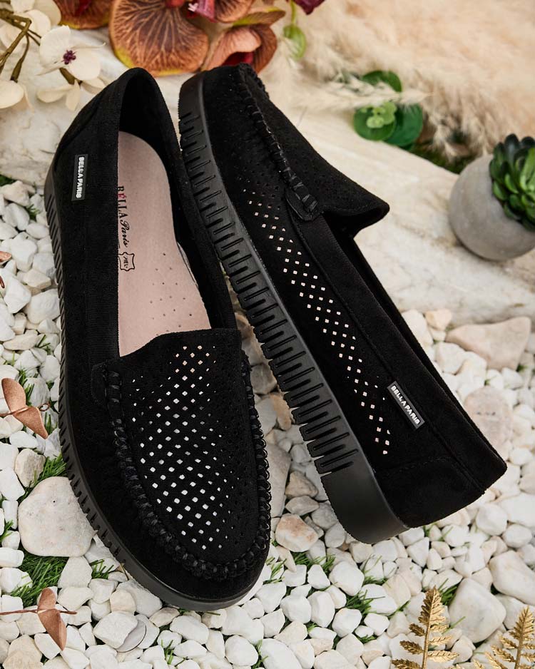 Royalfashion Дамски ажурни мокасини Nafis