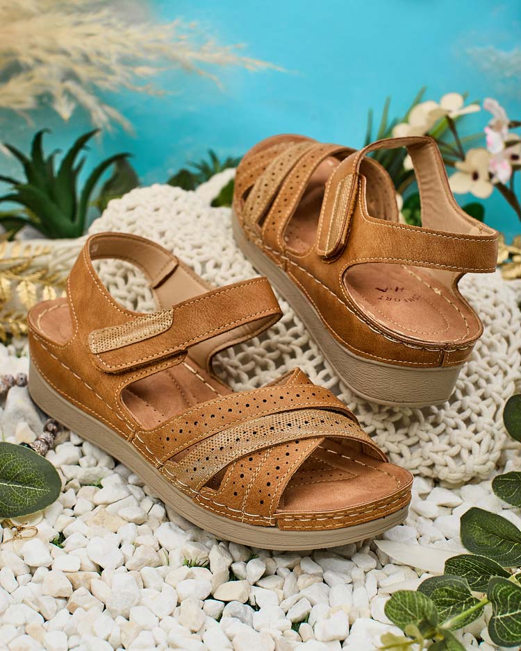 Royalfashion Дамски сандали с велкро Liu