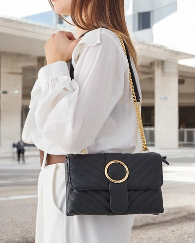 Royalfashion Елегантна капсулирана малка дамска чанта, изработена от еко-кожа