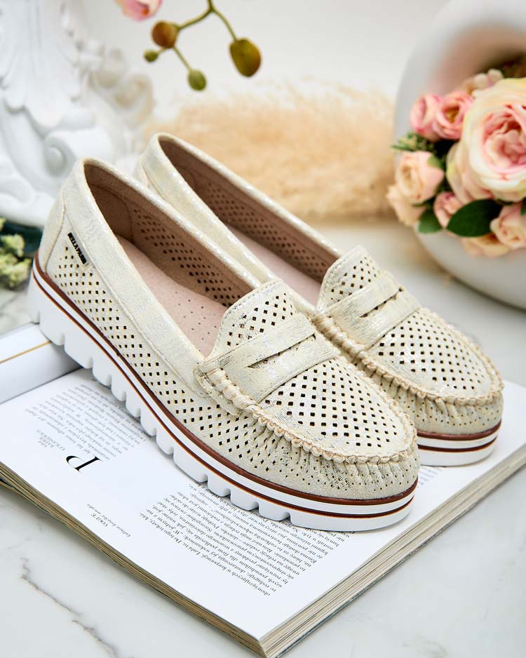 Royalfashion Ажурни дамски мокасини Leteller