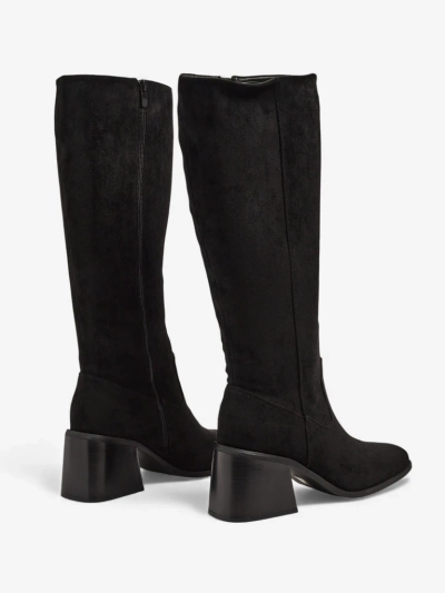 Дамски еко велурени ботуши на ток Ernala