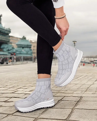 Royalfashion Дамски спортни високи маратонки Lori