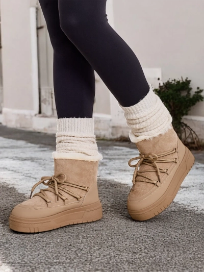 Дамски обувки за сняг с връзки Royalfashion Moniuc