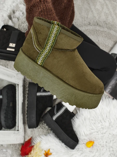 Къси дамски боти а'ла сноубутс Althea