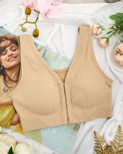 Royalfashion Дамски спортен сутиен с ребра