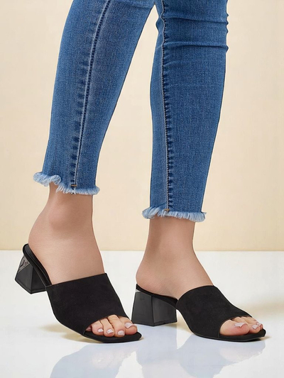 Royalfashion дамски чехли с декоративен ток Vollatie