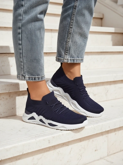 Royalfashion Дамски сникърси от плат Kaenno