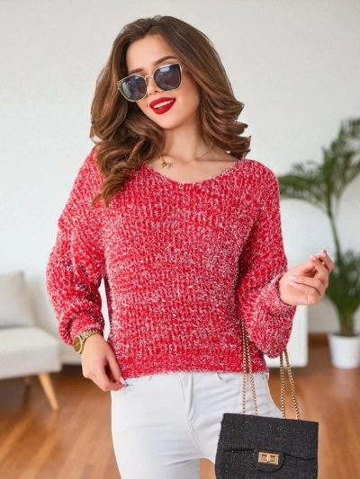 Жена пуловер Royalfashion с блестяща нишка