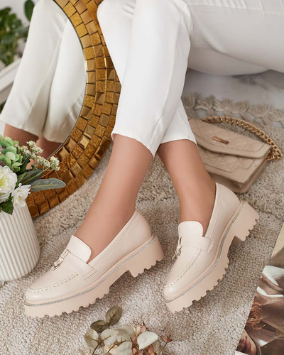 Royalfashion Дамски мокасини с циркони Ali