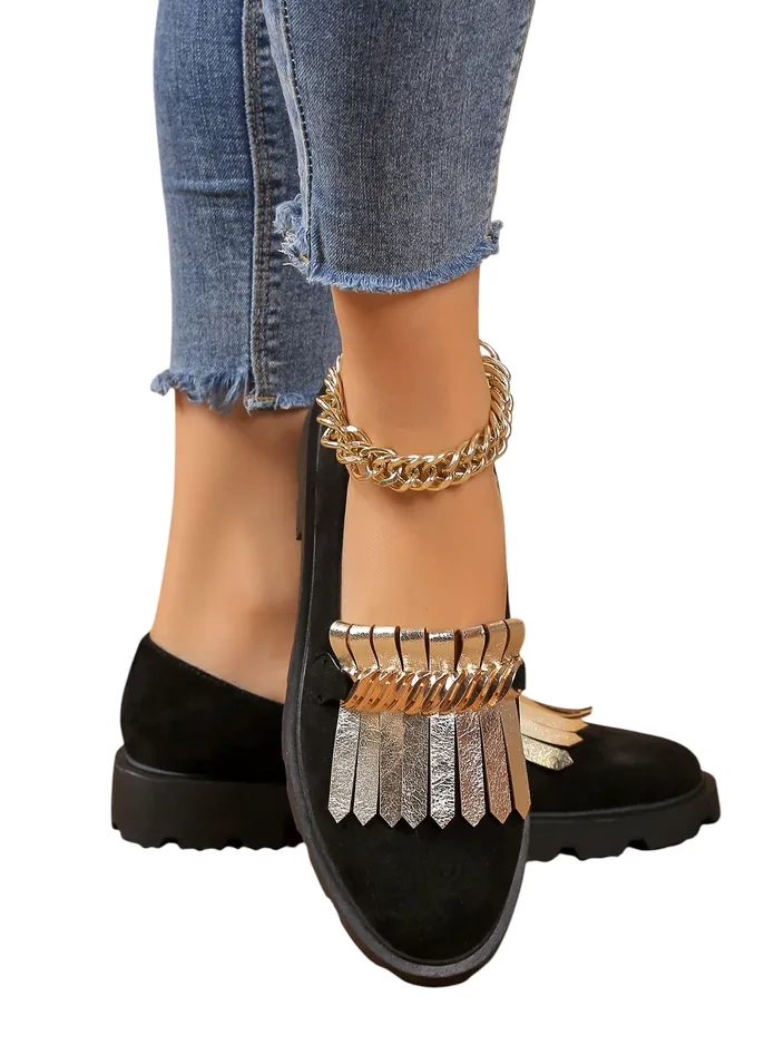 Royalfashion Женски мокасини от екосуйд Mare Nostrum