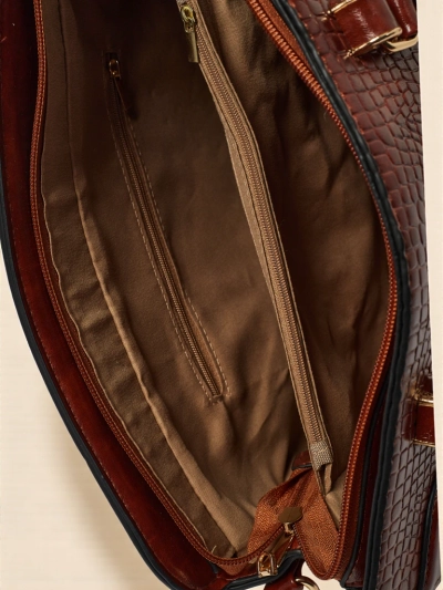 Дамска чанта тип shopper от еко кожа с релеф Iron Lace