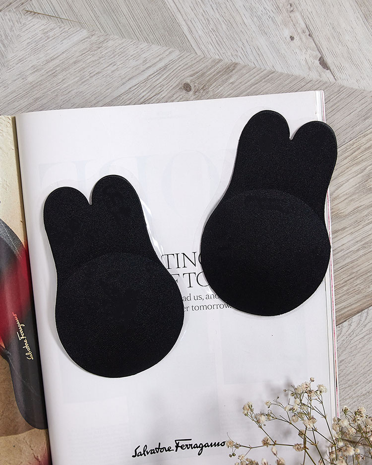 Czarne damskie nakładki samonośne - Bielizna