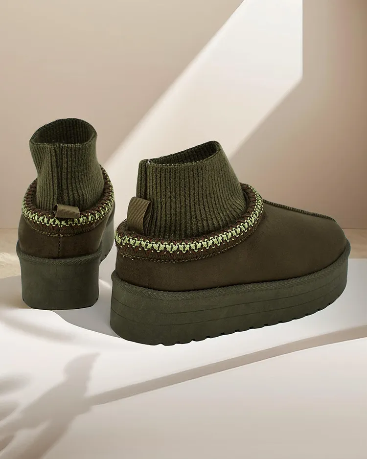 Royalfashion Къси снежни ботуши за жени Narorzi