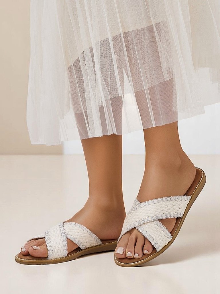 Сандали Royalfashion за жени с тъкани ленти Bornes