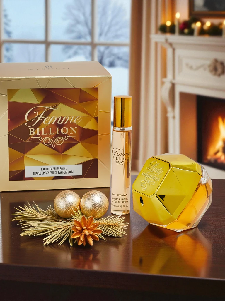 Комплект Вдъхновен дамски парфюм и парфюмна вода Femme Billion