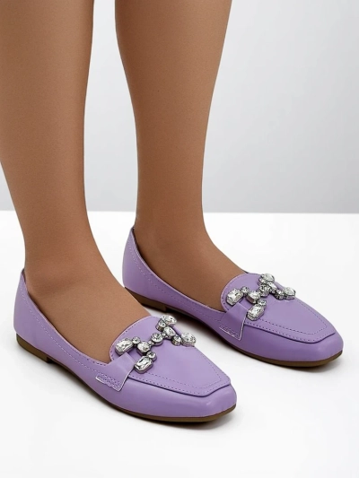 Royalfashion Дамски мокасини с кристали Lecilla