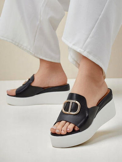 Royalfashion дамски сандали на клин Daffin