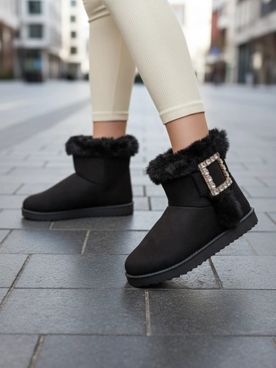 Royalfashion Дамски ботуши a'la snow boots with ornament Galaes