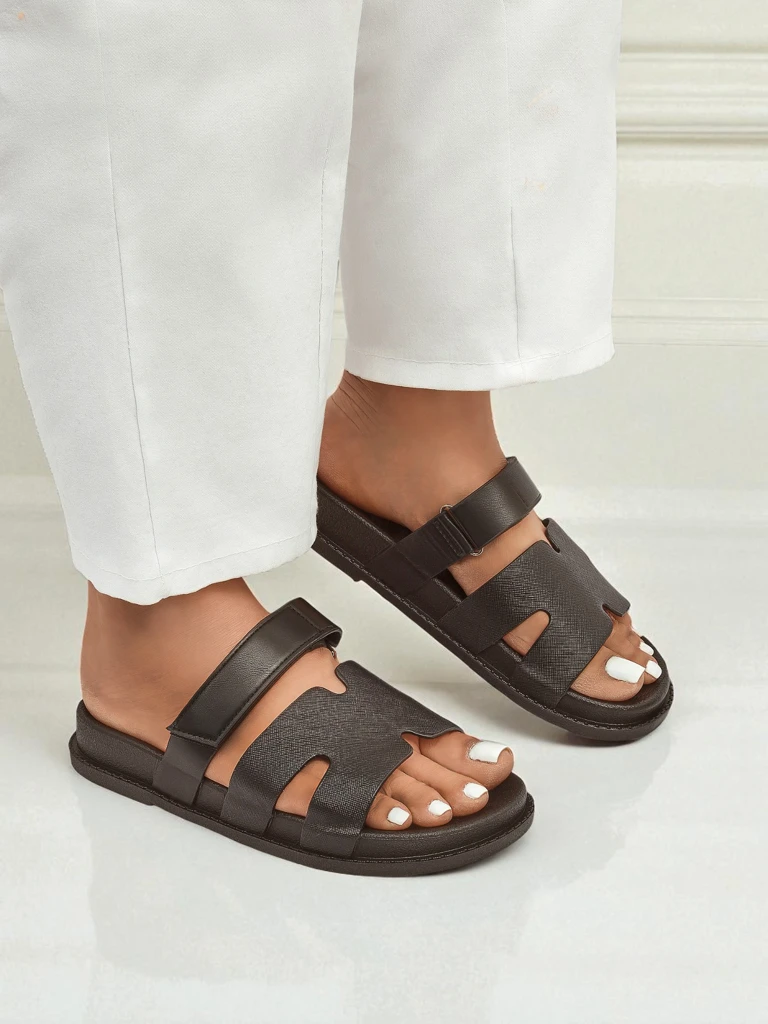 Royalfashion Дамски чехли от еко кожа FlexiComfi