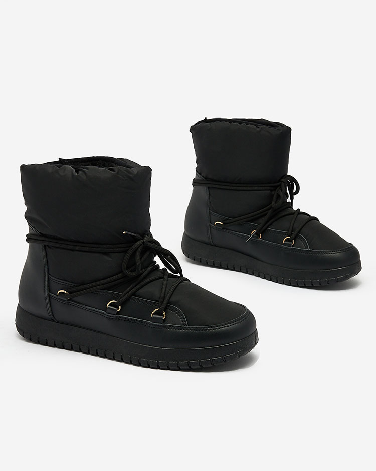 Royalfashion Дамски ботуши за сняг с приплъзване в черен цвят Iredas