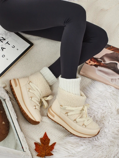 Дамски боти тип снегоходки с пух Verruna