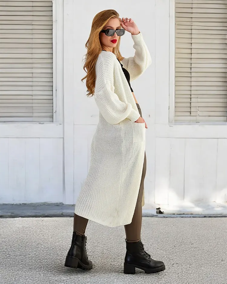 Royalfashion Дамски трикотажен пуловер за спане