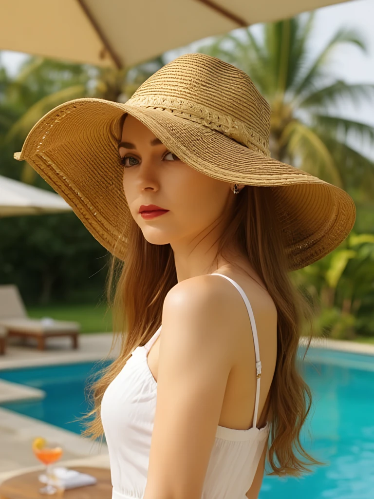 Royalfashion Дамска сламена шапка Falina