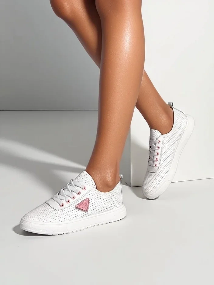 Роялфешън Дамски спортни обувки с връзки с принт Фенни