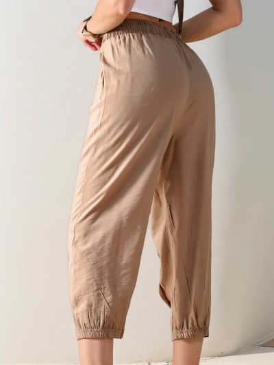 Royalfashion Прави дамски панталони от плат 7/8