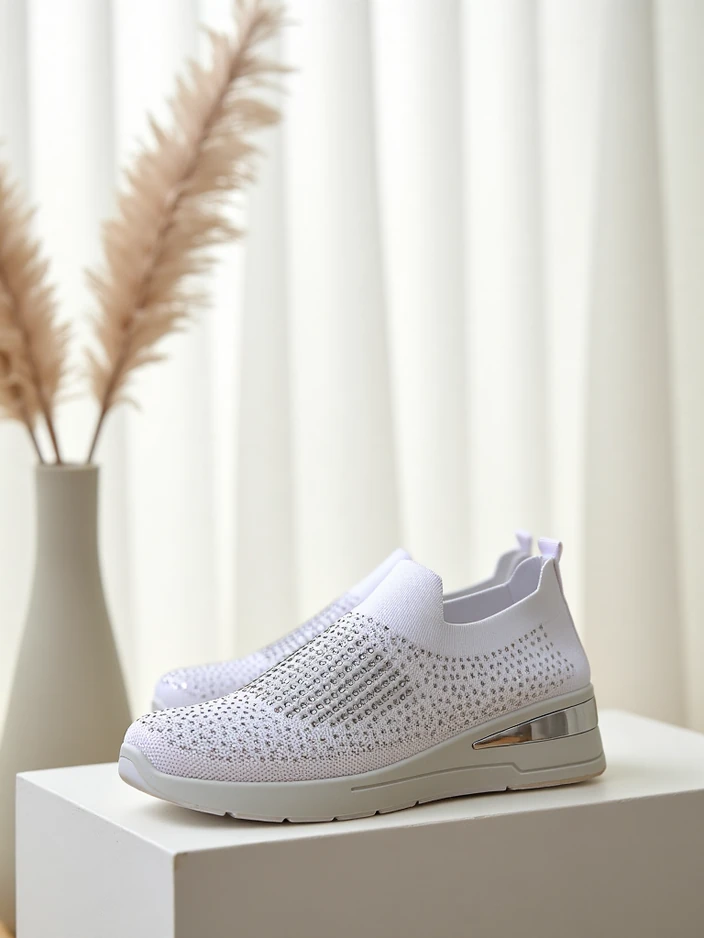 Royalfashion обувки на платформа за жени с камъни Qelavise