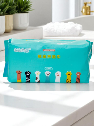 Памучни мокри кърпички 70 бр.